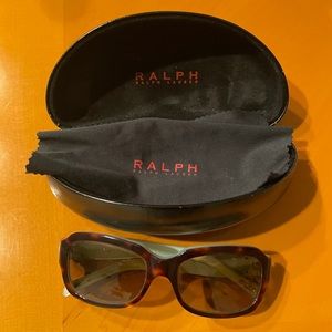 Ralph Lauren sunglasses. Case and cloth.